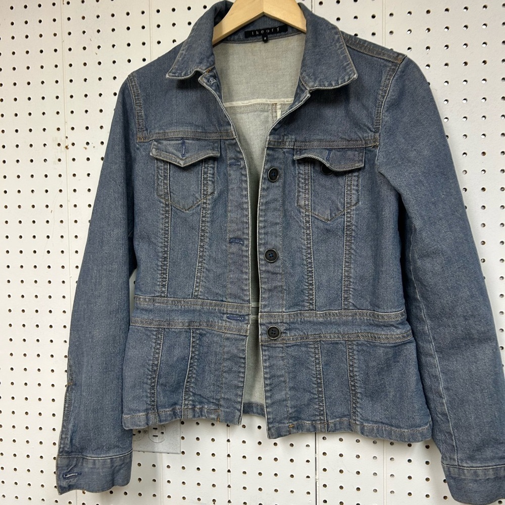 Theory Classic Blue Denim Jacket